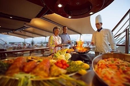 Buffet Grill CRUCERO DE LUJO MS EUROPA