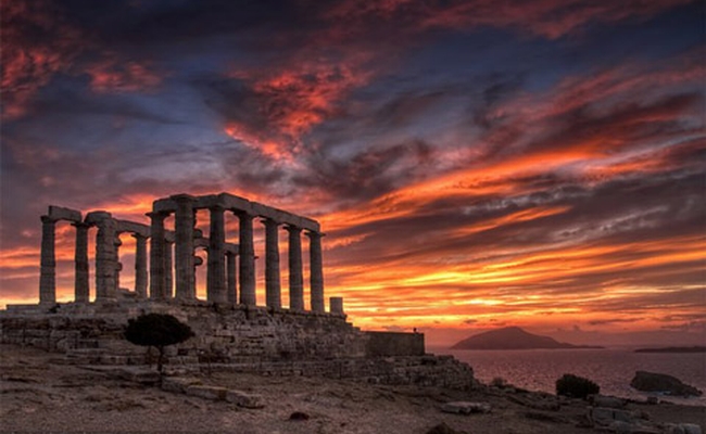 CRUCEROS GRECIA LAVRIO CABO SOUNION TEMPLO GRIEGO TEMPLO POSEIDON