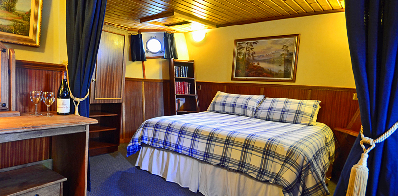 Suite a bordo del Scottish Highlander CRUCEROS FLUVIALES ESCOCIA CRUCEROS FLUVIALES HIGHLANDS CRUISES SCOTLAND SOTTISH HIGHLANDER CRUISES BARGE CRUISES SCOTLAND UNITED KINGDOM CRUISES FAMILY CRUISES SCOTLAND SUITE