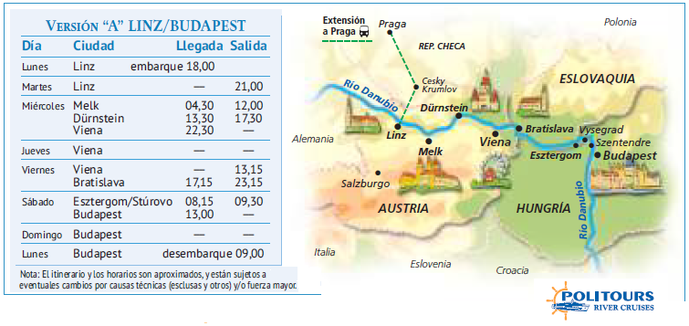 CRUCEROS DANUBIO CRUCEROS POLITOURS CRUCEROS MS MAXIMA MS BOLERO DANUBE CRUISES POLITURS CRUCEROS CRUCEROS EUROPA CRUCEROS FLUVIALES EN ESPAÑOL CRUCEROS POLITOURS #MSMaxima #CrucerosDanubio #Danubio #DanubeCruises #Viena #Budapest #Melk #Politours #CrucerosPolitours #PolitoursRiverCruises