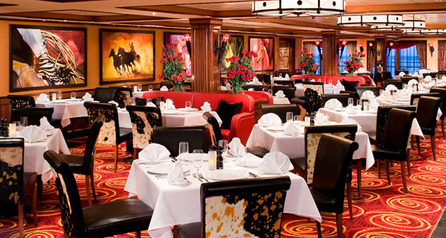 El delicioso Cagney´s Steakhouse... la mejor carne sobre el mar!!