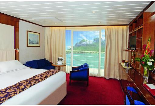 Una de las exclusivas Suites del Paul Gauguin