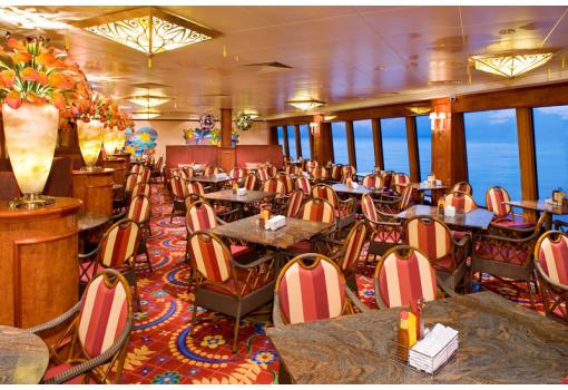 Mesas del Buffet donde disfrutará de grandes vistas